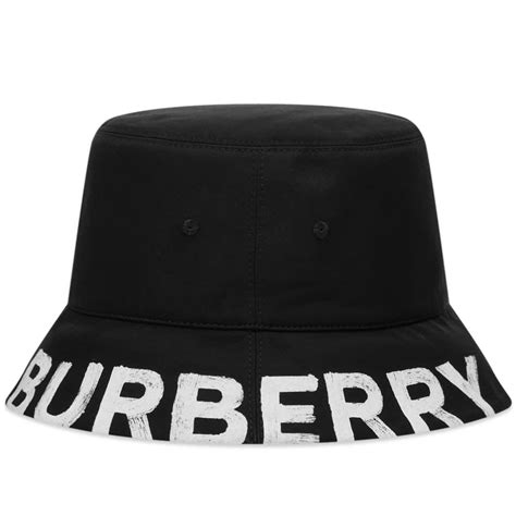 bucket hat burberry black|Burberry bucket hat on sale.